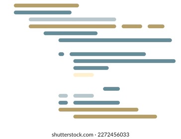 Code on screen vector illustration, flat cartoon coding lines simulation