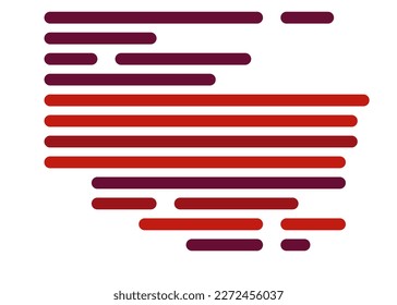 Code on screen vector illustration, flat cartoon coding lines simulation