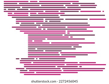 Code on screen vector illustration, flat cartoon coding lines simulation