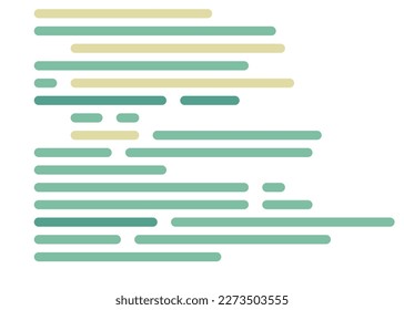 Code on screen vector illustration, flat cartoon coding lines simulation