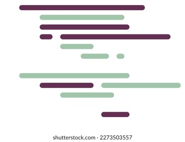 Code on screen vector illustration, flat cartoon coding lines simulation