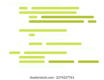 Code on screen vector illustration, flat cartoon coding lines simulation