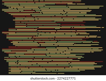 Code on screen vector illustration, flat cartoon coding lines simulation