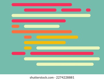 Code on screen vector illustration, flat cartoon coding lines simulation