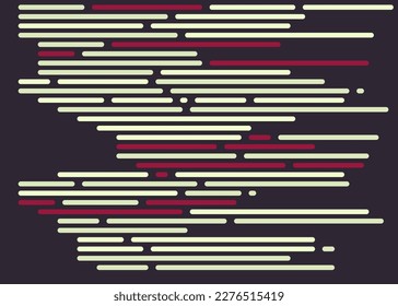 Code on screen vector illustration, flat cartoon coding lines simulation