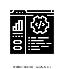 code optimization analyst glyph icon vector. code optimization analyst sign. isolated symbol illustration