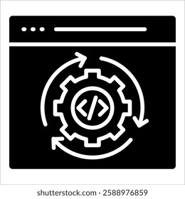 Code Optimization Icon Element For Design