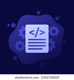 code optimization icon, vector design