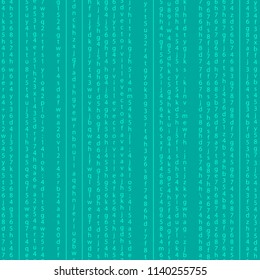 code pattern .  green programming code seamless pattern background . matrix screen effect binary code numbers repeatable tile design