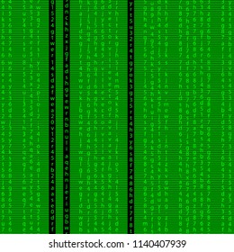 code pattern .  green programming code seamless pattern background . matrix screen effect binary code numbers repeatable tile design