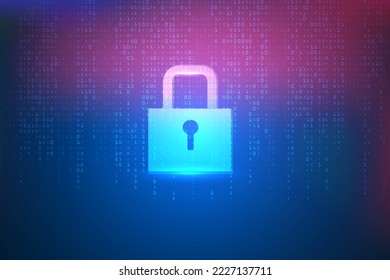 code privacy futuristic technology illustration abstract.