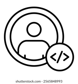 Code Profiling Icon Element For Design
