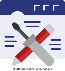 Code Program Audit vector icon design, Webdesign and Development symbol, user interface or graphic sign, website engineering illustration, Website Maintenance concept