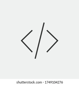 code programming vector icon technology