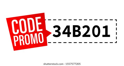 Code Promo On White Background