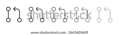 Code pull outline ilustration vector symbol