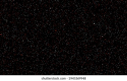 Code red background with numbers. Digital data design. Pattern network concept. Abstract technology banner. Vector illustration.