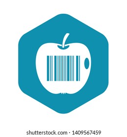 Code to represent product identification icon. Simple illustration of code to represent product identification vector icon for web
