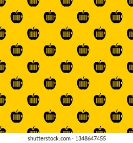 Code to represent product identification pattern seamless vector repeat geometric yellow for any design