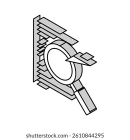 code research isometric icon vector. code research sign. isolated symbol illustration