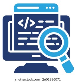 Code Review Icon Element For Design