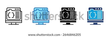 Code Review icon Multi Style Vector Illustration