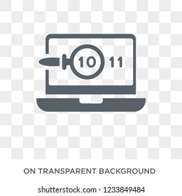 Code review icon. Trendy flat vector Code review icon on transparent background from Programming collection. 