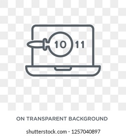 Code review icon. Trendy flat vector Code review icon on transparent background from Programming collection. High quality filled Code review symbol use for web and mobile