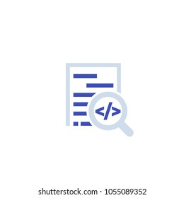 Code review, software development icon
