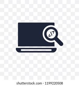 Code review transparent icon. Code review symbol design from Programming collection. Simple element vector illustration on transparent background.