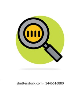 Code, Code Search, Magnifier, Magnifying Abstract Circle Background Flat color Icon