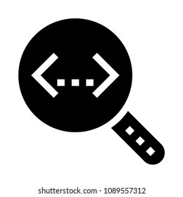 code search vector glyphs icon