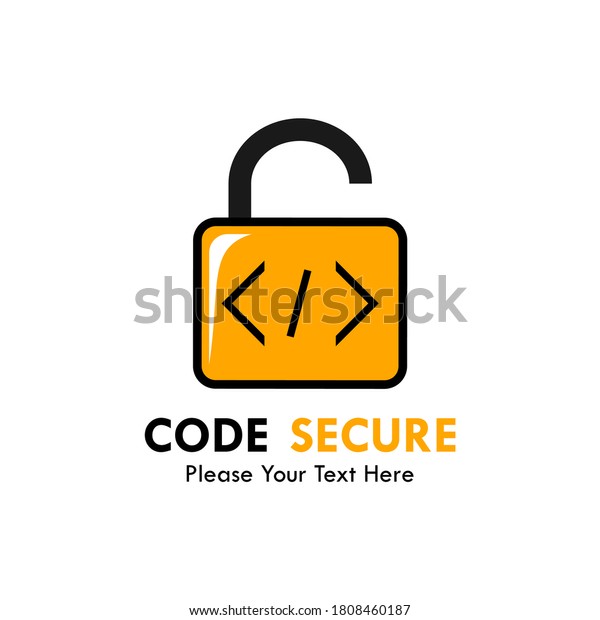 Code Secure Logo Design Template Illustration Stock Vector (Royalty ...