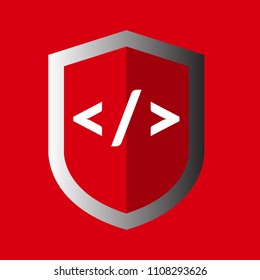 code and shield. security,protect