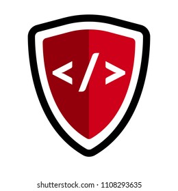 code and shield. security,protect