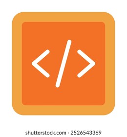 Code Symbol start up vector icon illustration