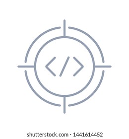 Code Target Logo Icon Design - Vector