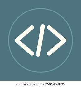 Code trendy icon expert abstract beautiful vector illustration colorful artwork design.eps