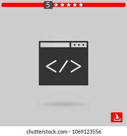 code vector icon