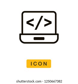 Code vector icon