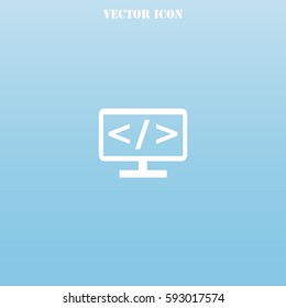 Code vector  icon.