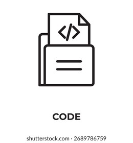 Ilustração De Símbolo Isolado De Vetor De Código, Ícone Ou Sinal De Logotipo