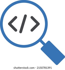 code Vector illustration on a transparent background. Premium quality symbols. Stroke vector icon for concept and graphic design.