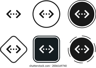 code working icon set. Collection of high quality black outline logo for web site design and mobile dark mode apps. Vector illustration on white background