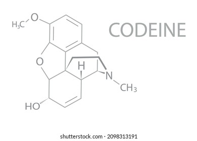 Codeine molecular skeletal chemical formula. svg