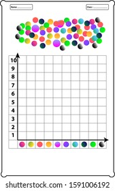 coding algorithm.place shapes in coordinates,Find and match numbers and letters coordinator.educational game for kids, worksheet.