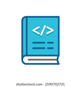 Coding Book Icon for Programming Education