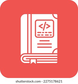 Coding Book vector icon. Can be used for printing, mobile and web applications.