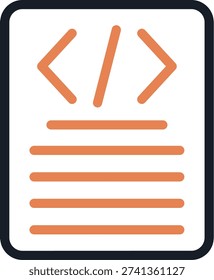 Coding Challenges Line Due Icon Design