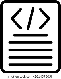 Coding Challenges Line Vector Icon Design